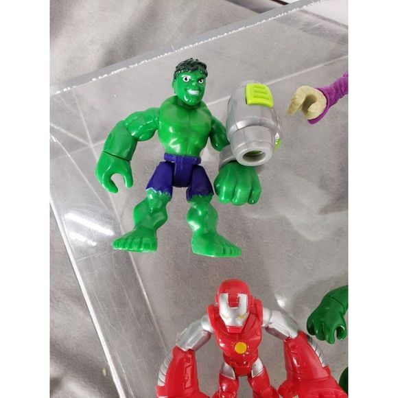 Marvel Super Hero Squad Imaginext Playskool Hasbro Iron Man Hulk‎ - Picture 6 of 7